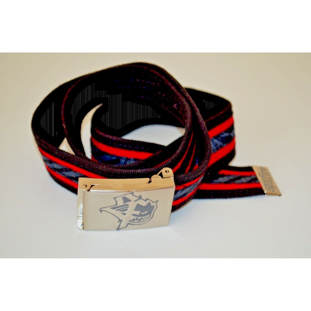 Ride the Fire Spitfire Belt Flame Bighead Black Red Skateboard Reversible 44.75"